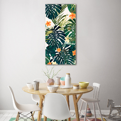 Quadro in vetro verticale Modello hawaiano