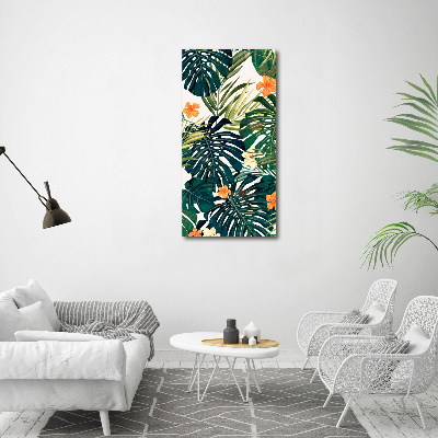 Quadro in vetro verticale Modello hawaiano