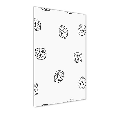 Quadro vetro verticale Modello astratto