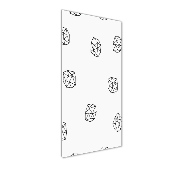 Quadro vetro verticale Modello astratto