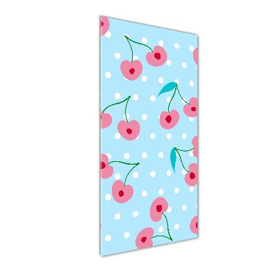 Quadro stampa su vetro verticale Ciliegie