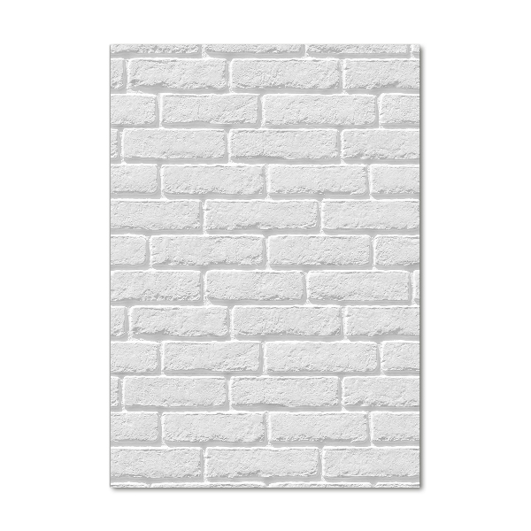Quadro di vetro verticale Muro di mattoni