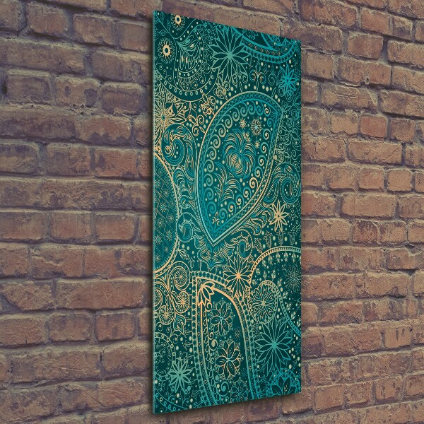 Quadro stampa su vetro verticale Ornamenti