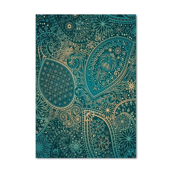 Quadro stampa su vetro verticale Ornamenti