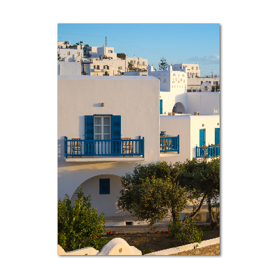 Quadro di vetro verticale Mykonos, Grecia