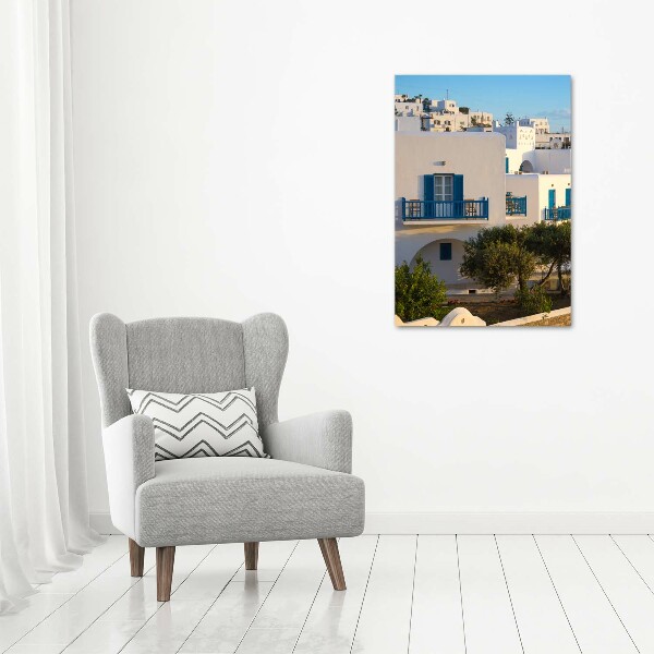 Quadro di vetro verticale Mykonos, Grecia