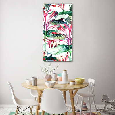 Quadro di vetro verticale Caprifoglio