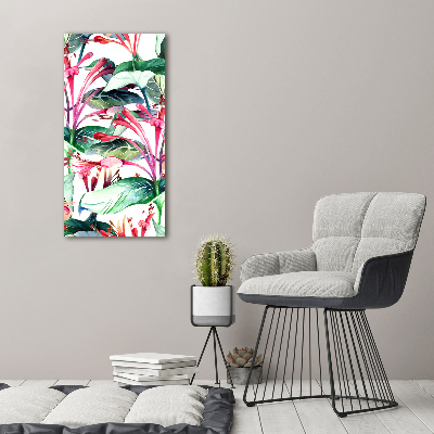 Quadro di vetro verticale Caprifoglio