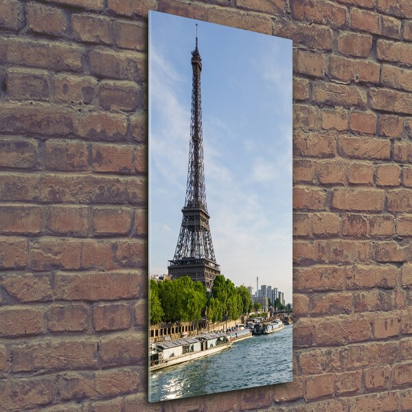 Quadro vetro verticale Torre Eiffel Parigi
