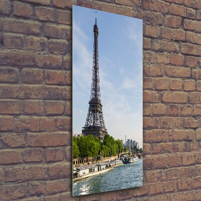 Quadro vetro verticale Torre Eiffel Parigi