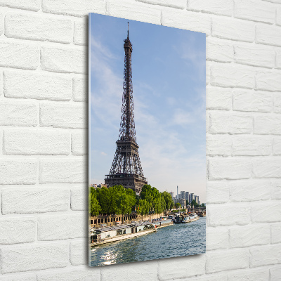Quadro vetro verticale Torre Eiffel Parigi