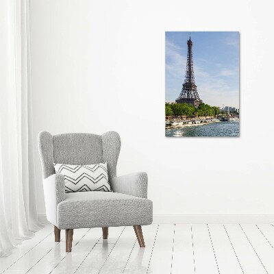 Quadro vetro verticale Torre Eiffel Parigi
