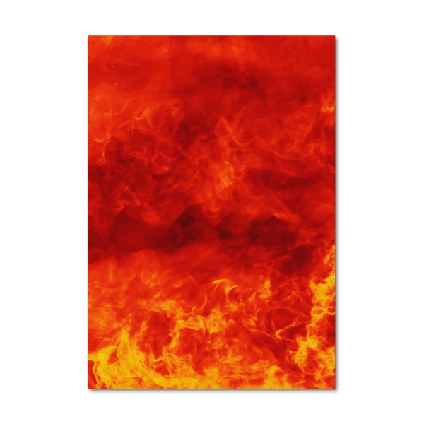 Quadro stampa su vetro verticale Fiamme
