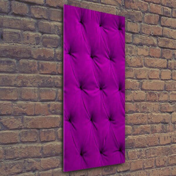 Quadro in vetro verticale Parete di velluto