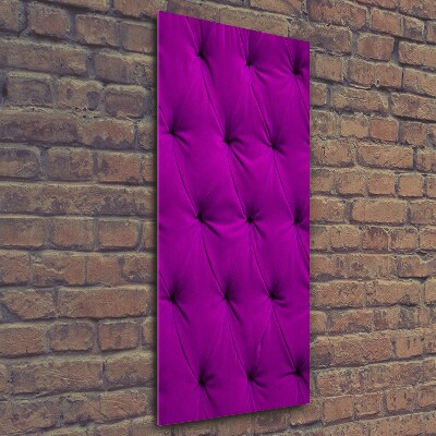 Quadro in vetro verticale Parete di velluto