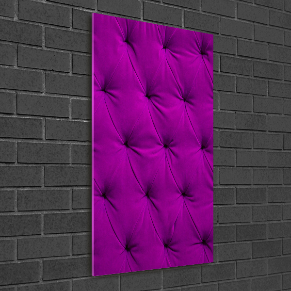 Quadro in vetro verticale Parete di velluto