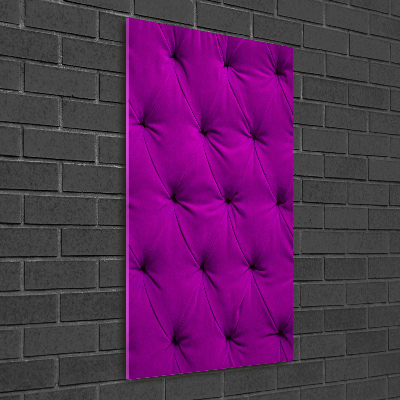 Quadro in vetro verticale Parete di velluto