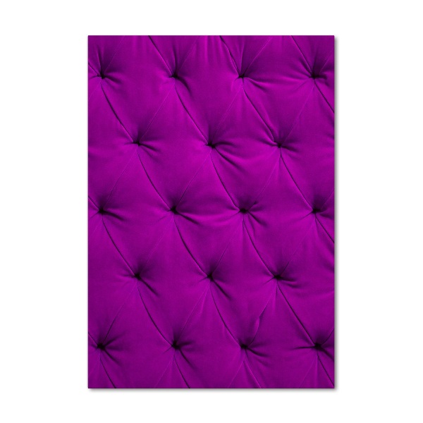 Quadro in vetro verticale Parete di velluto