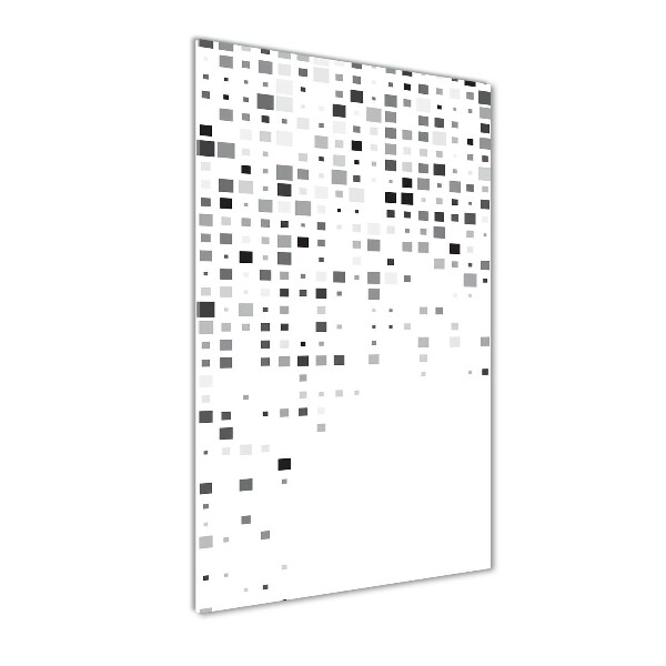 Quadro di vetro verticale Quadrati di astrazione