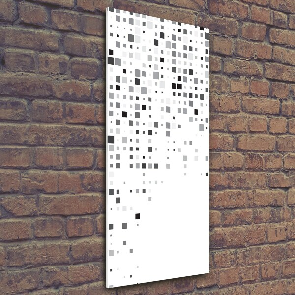 Quadro di vetro verticale Quadrati di astrazione