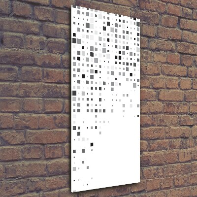 Quadro di vetro verticale Quadrati di astrazione