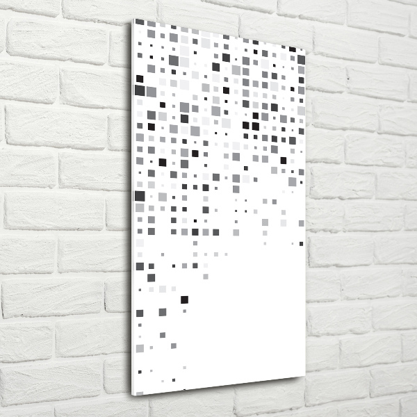 Quadro di vetro verticale Quadrati di astrazione