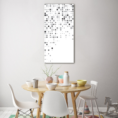 Quadro di vetro verticale Quadrati di astrazione