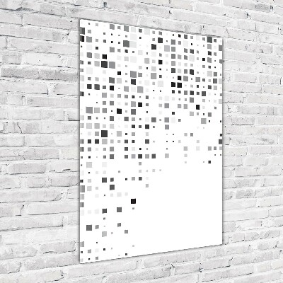 Quadro di vetro verticale Quadrati di astrazione