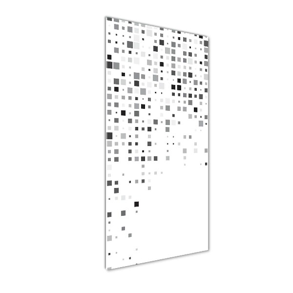 Quadro di vetro verticale Quadrati di astrazione