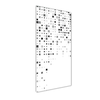 Quadro di vetro verticale Quadrati di astrazione