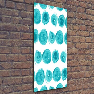 Quadro stampa su vetro verticale Punti