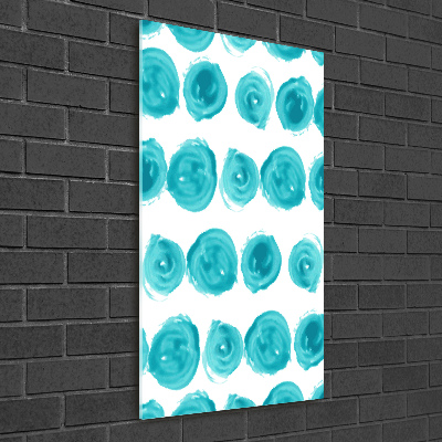 Quadro stampa su vetro verticale Punti