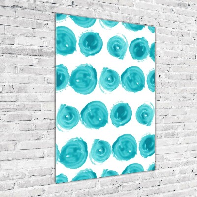 Quadro stampa su vetro verticale Punti