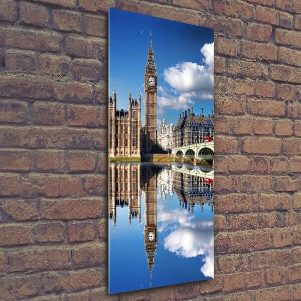 Quadro vetro verticale Big Ben di Londra