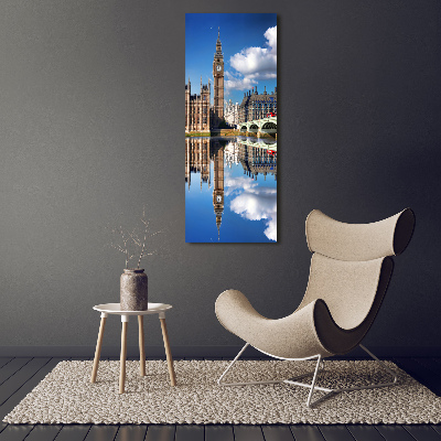 Quadro vetro verticale Big Ben di Londra