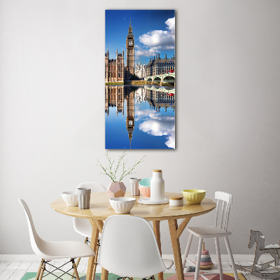 Quadro vetro verticale Big Ben di Londra