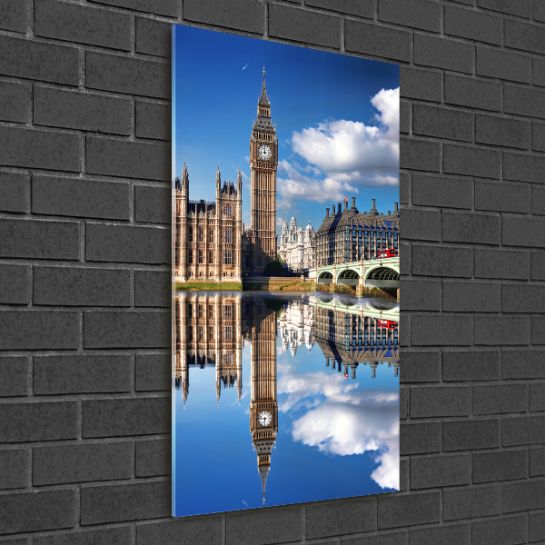 Quadro vetro verticale Big Ben di Londra