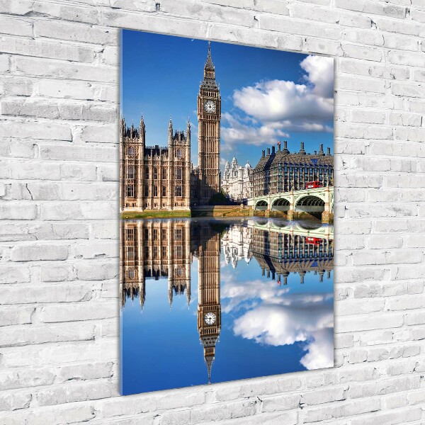 Quadro vetro verticale Big Ben di Londra