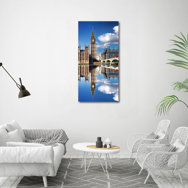 Quadro vetro verticale Big Ben di Londra