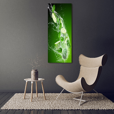 Quadro stampa su vetro verticale Lime