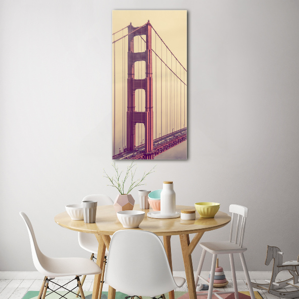 Quadro in vetro verticale Ponte di San Francisco