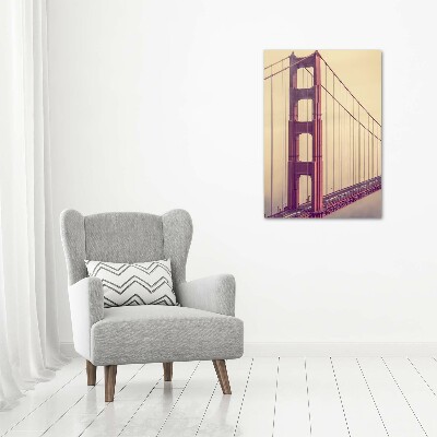 Quadro in vetro verticale Ponte di San Francisco