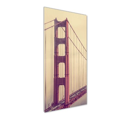 Quadro in vetro verticale Ponte di San Francisco