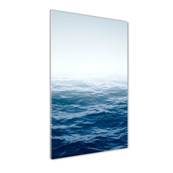 Quadro di vetro verticale Onde del mare