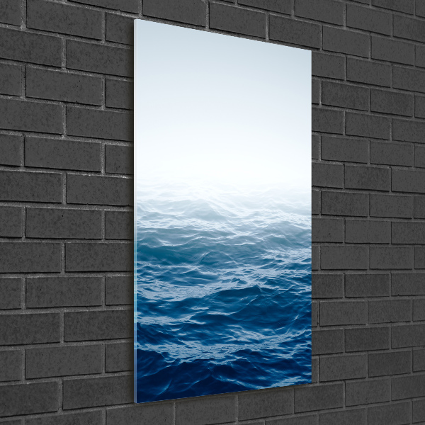 Quadro di vetro verticale Onde del mare