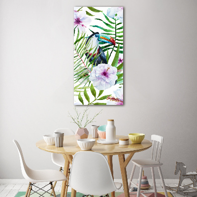 Quadro vetro verticale Modello hawaiano