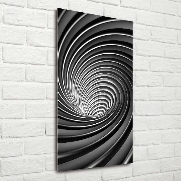 Quadro in vetro verticale Vortice astratto
