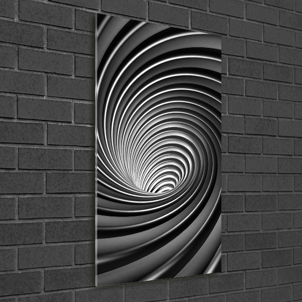 Quadro in vetro verticale Vortice astratto
