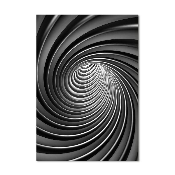 Quadro in vetro verticale Vortice astratto