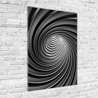 Quadro in vetro verticale Vortice astratto